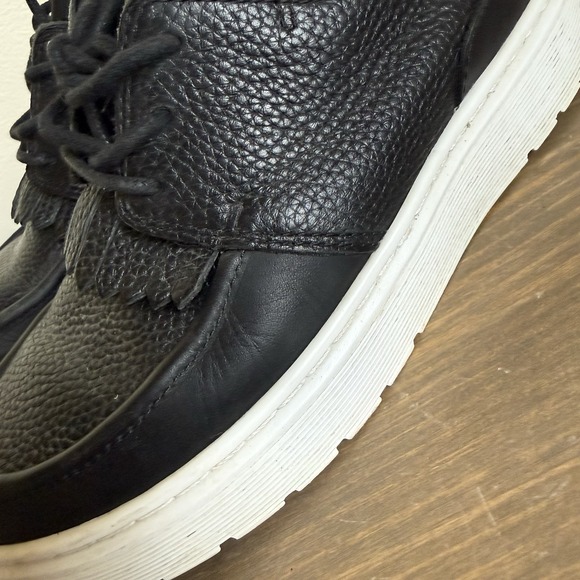 Dr. Martens Womens 7 Black Leather Jemima Kiltie Lace Up Chukka Boots Shoes - Picture 3 of 9